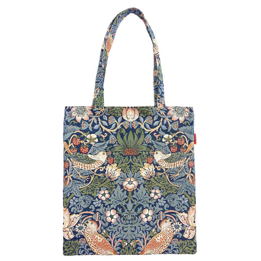 William Morris Strawberry Thief Blue Flat Bag