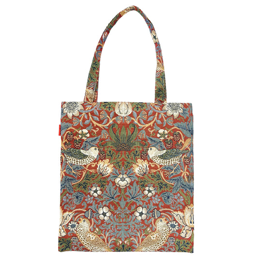 William Morris Strawberry Thief Red Flat Bag