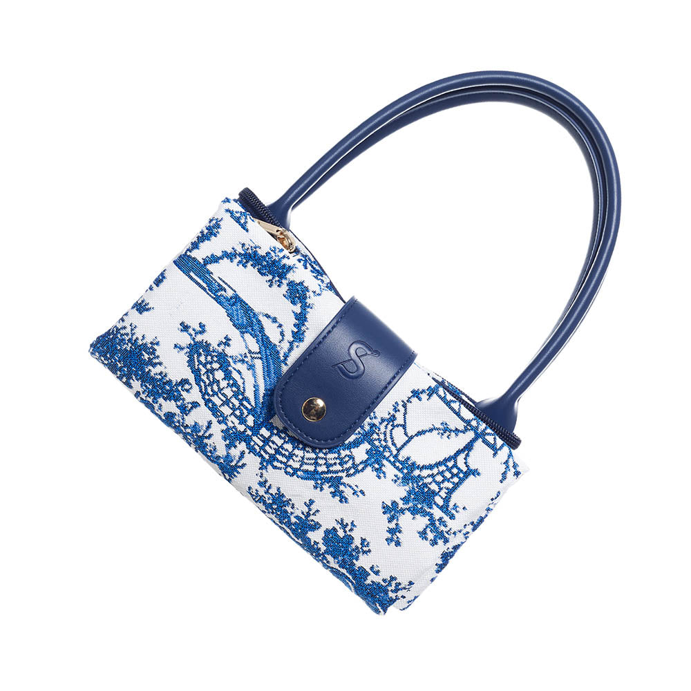 The British Museum Chinoiserie Blue Folding Bag