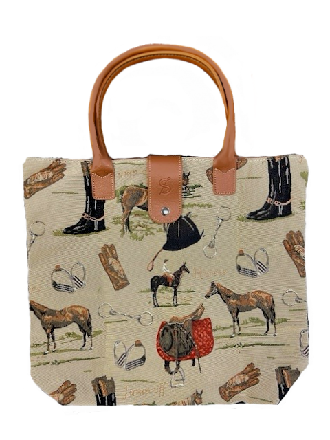 Horse Brown Folding Bag