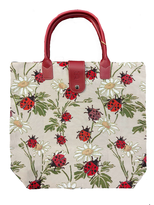 Ladybug Red Folding Bag