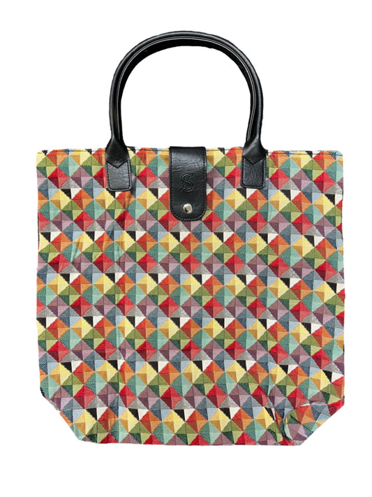 Multicolor Triangle Folding Bag