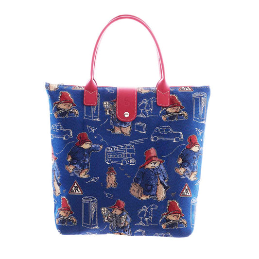 Paddington Bear Blue Folding Bag