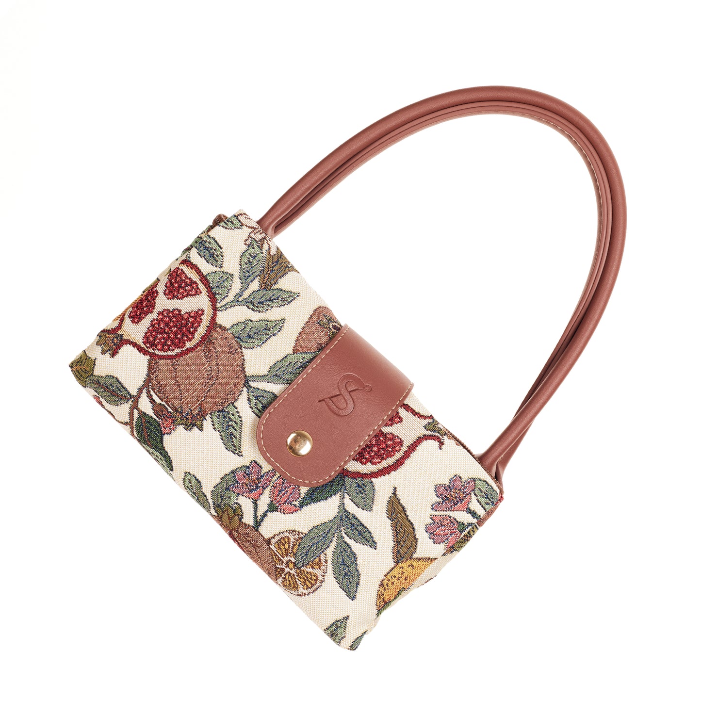 Pomegranate and Lemon Folding Bag