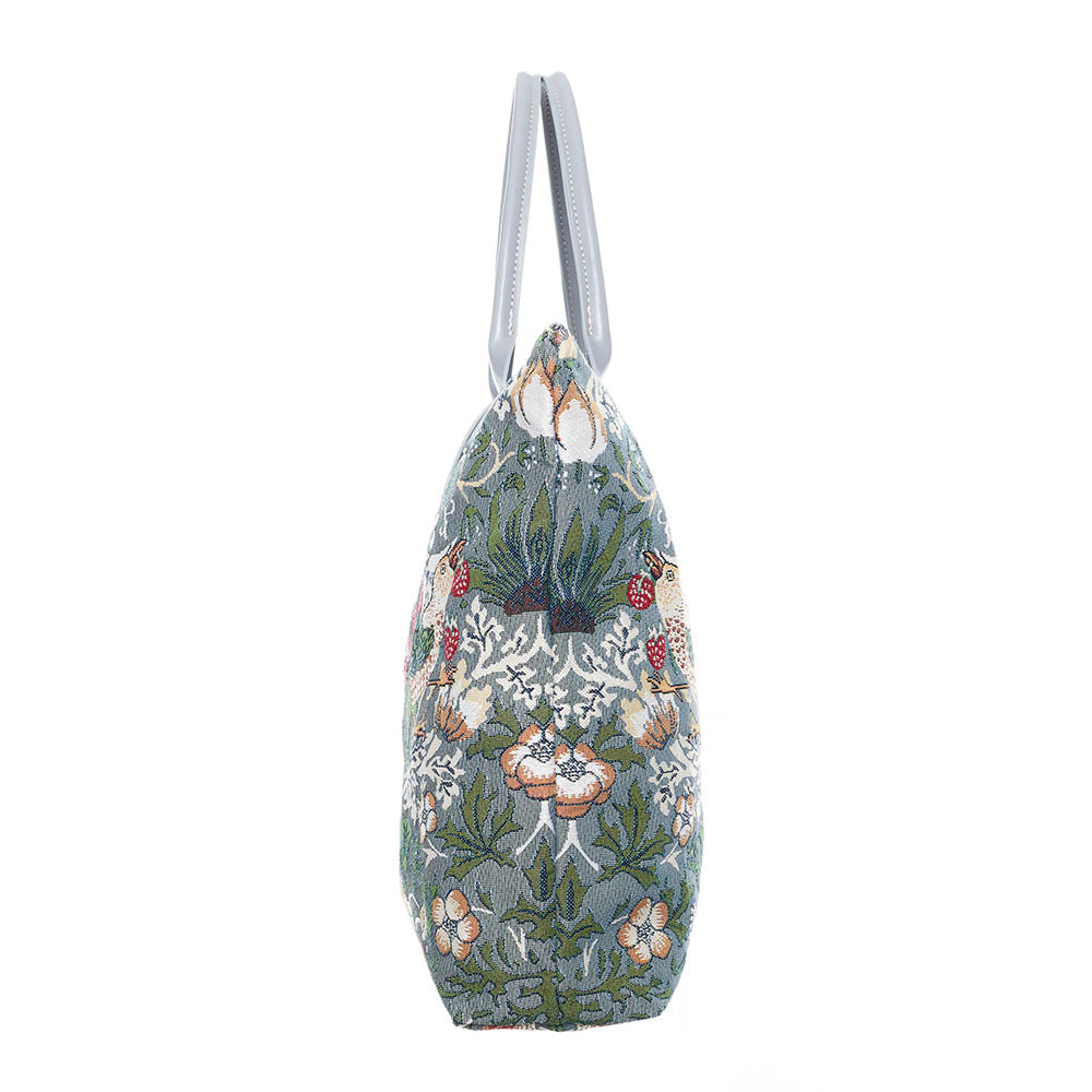 William Morris Strawberry Thief Grey Folding Bag