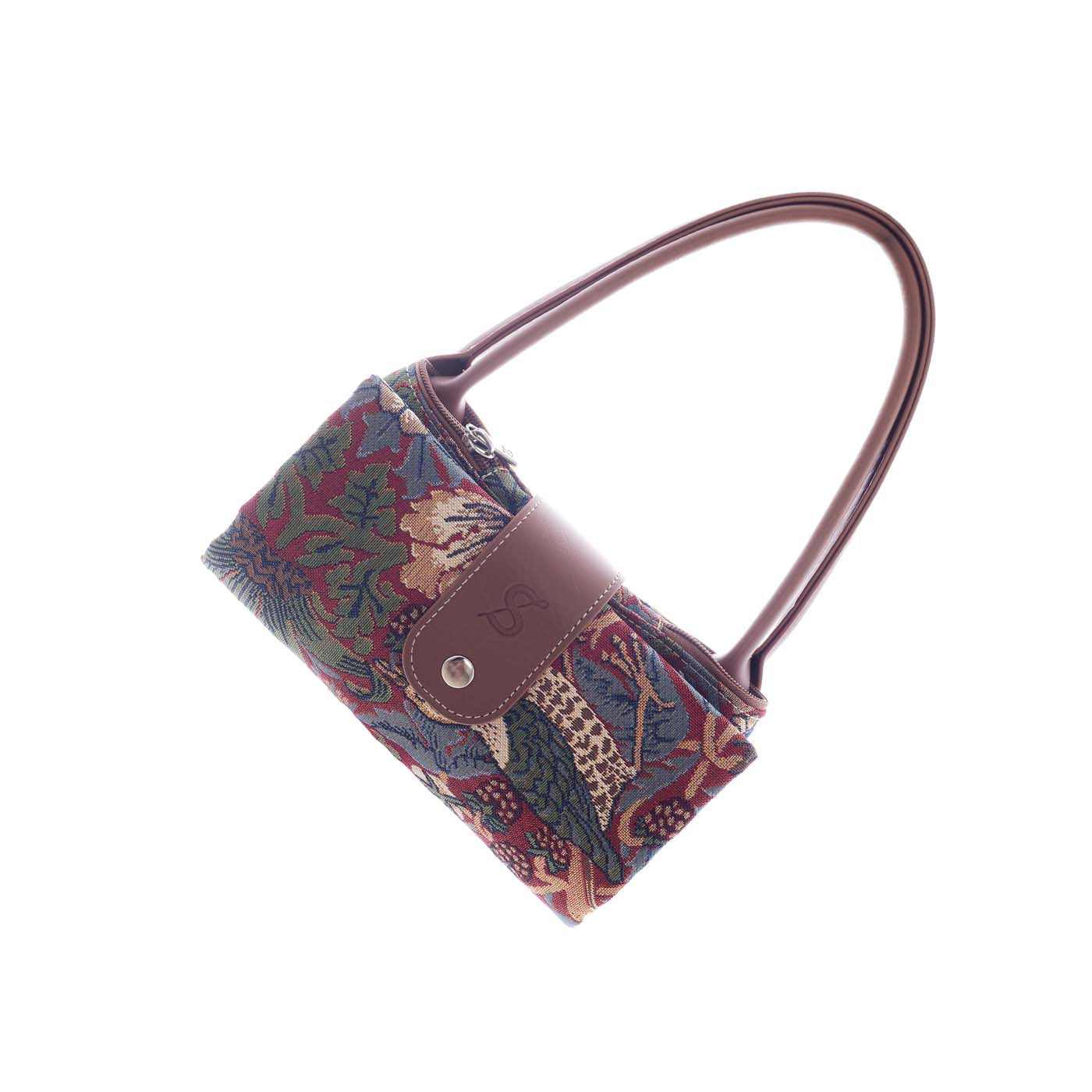 Strawberry Thief Red Folding Bag