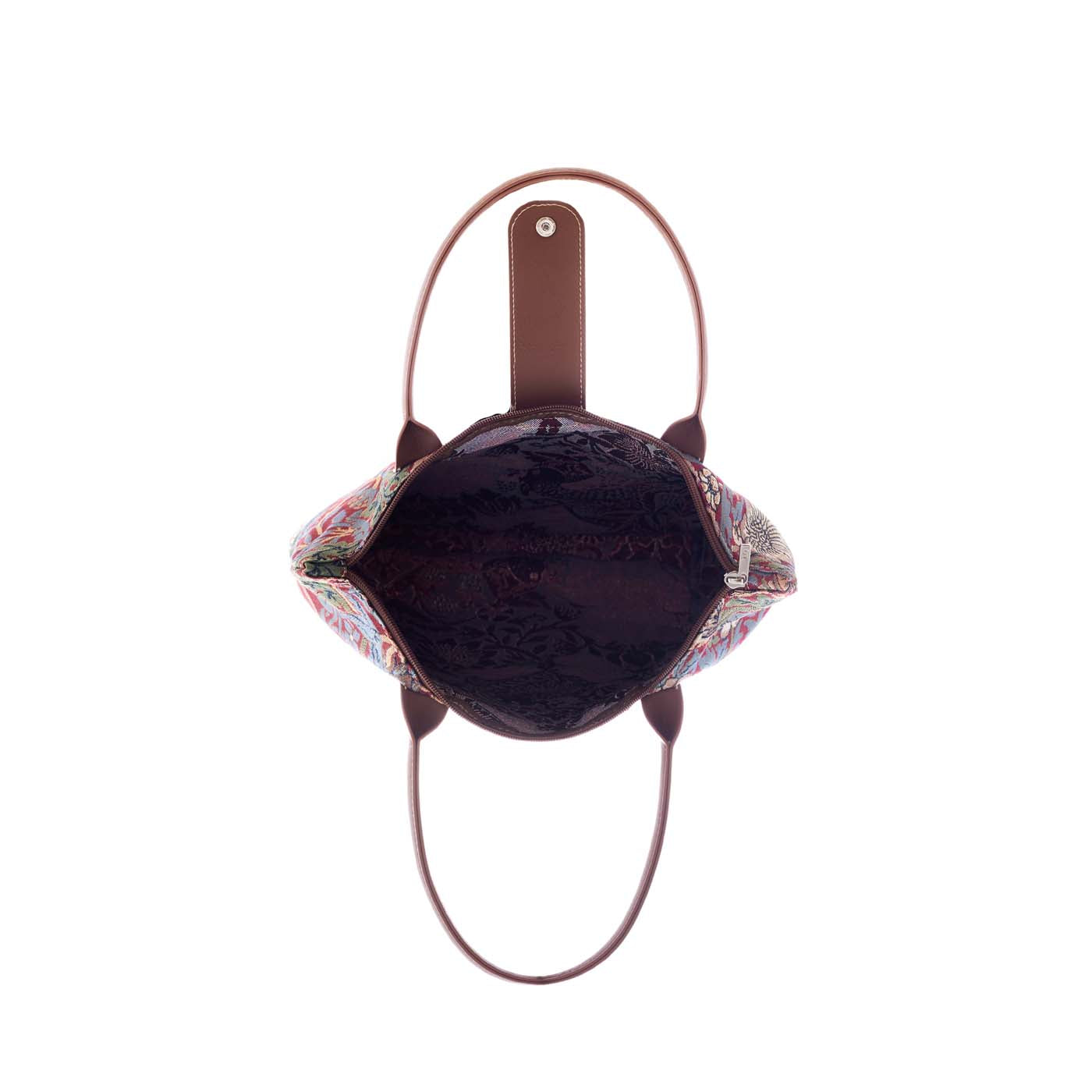 Strawberry Thief Red Folding Bag