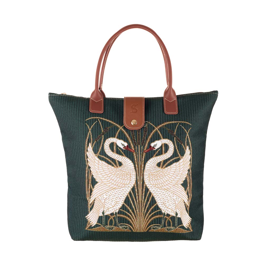 Swan, Rush and Iris Folding Bag