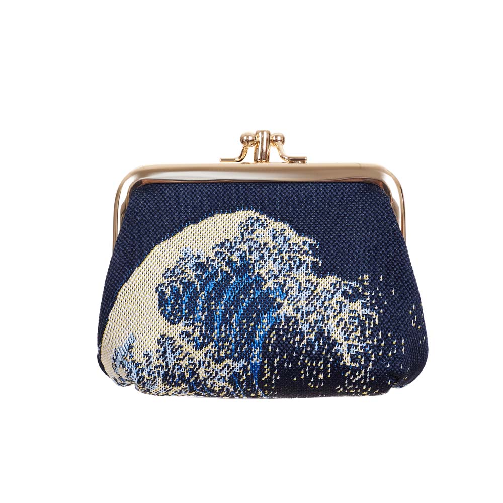 Great Wave off Kanagawa Coin Clasp Frame Purse