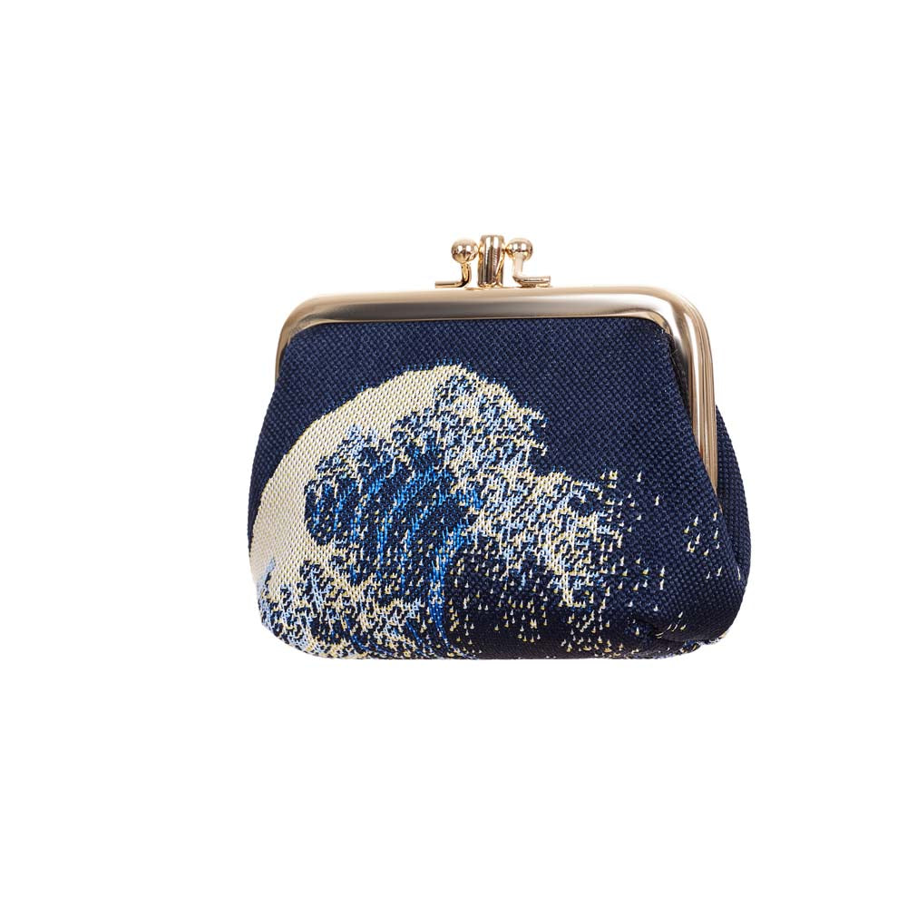 Great Wave off Kanagawa Coin Clasp Frame Purse
