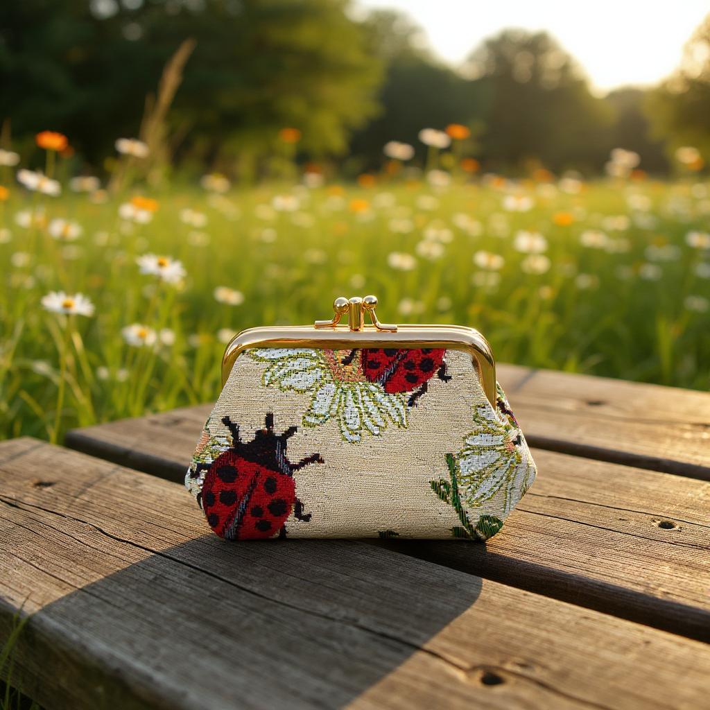 Ladybug Frame Purse for Coins