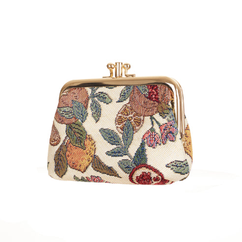Pomegranate Lemon Coin Clasp Frame Purse Wallet – My Signare