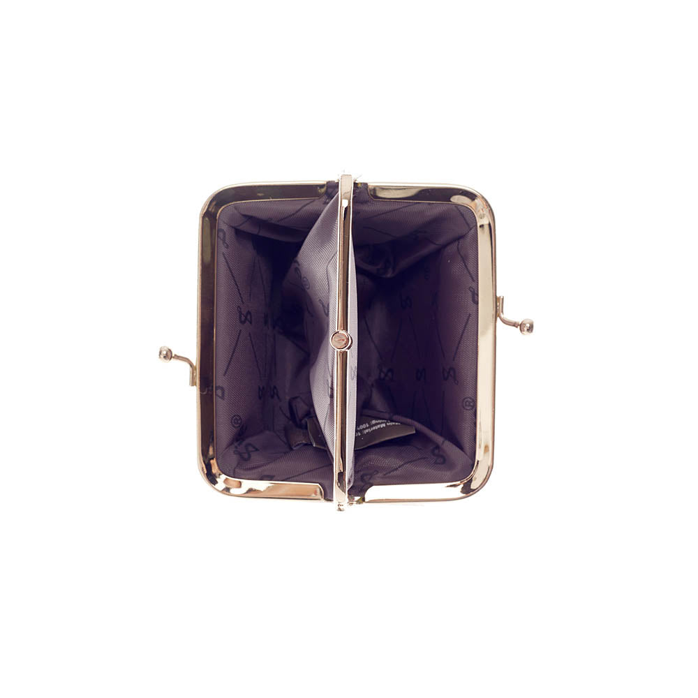 Swan, Rush and Iris Coin Clasp Frame Purse