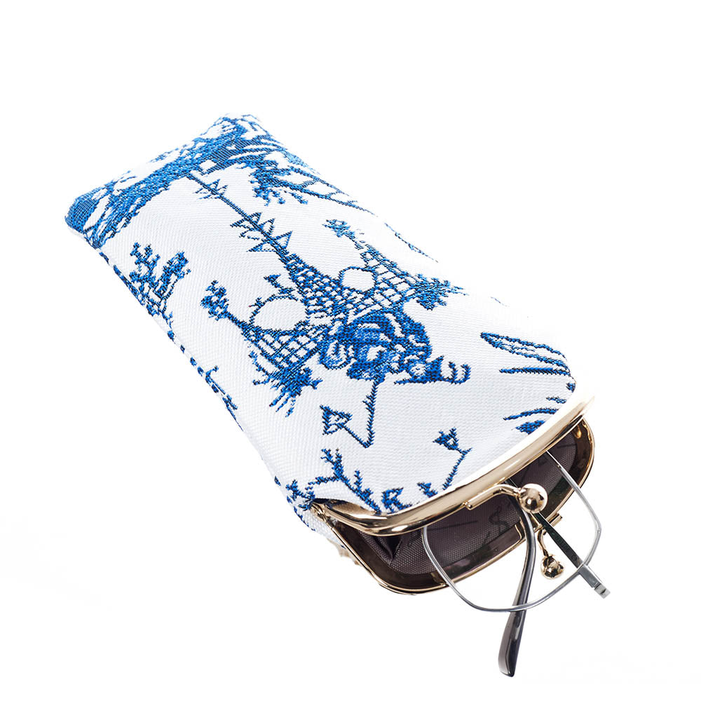 British Museum Chinoiserie Blue Glasses Pouch/ Case