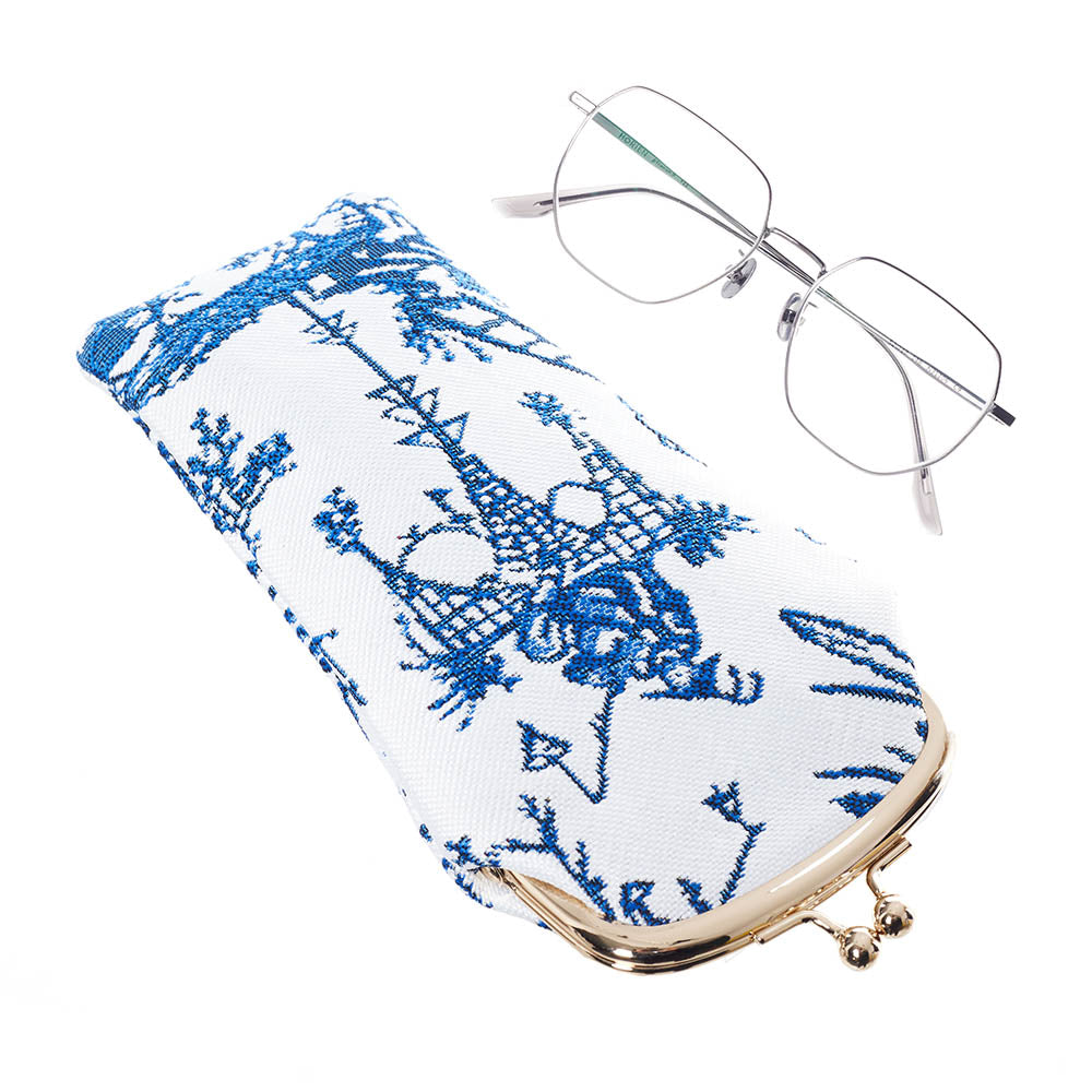 British Museum Chinoiserie Blue Glasses Pouch/ Case