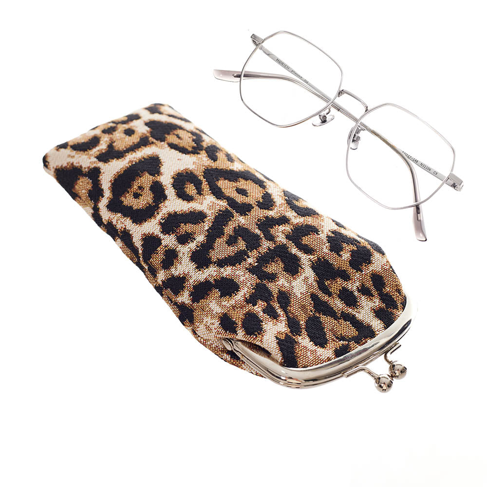 Leopard Animal Design Glasses Pouch/ Case