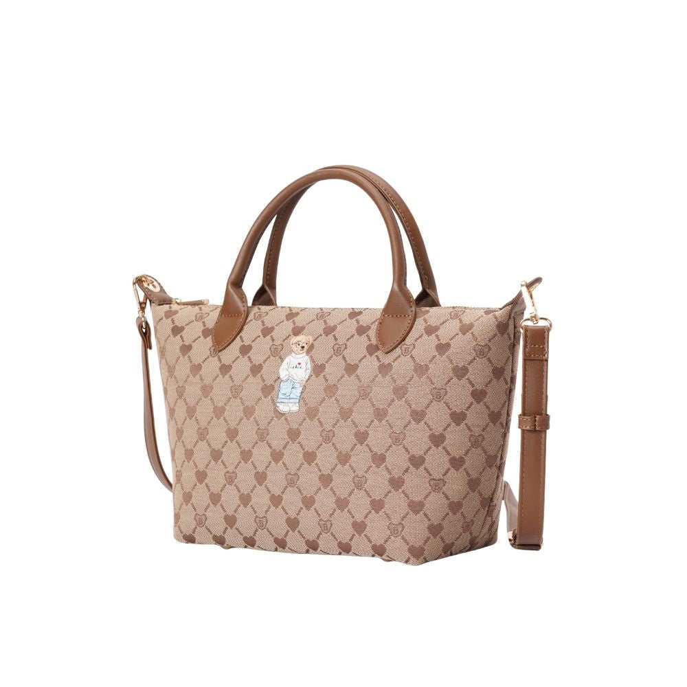 B-Loved Bear Beige Grab Handle Handbag