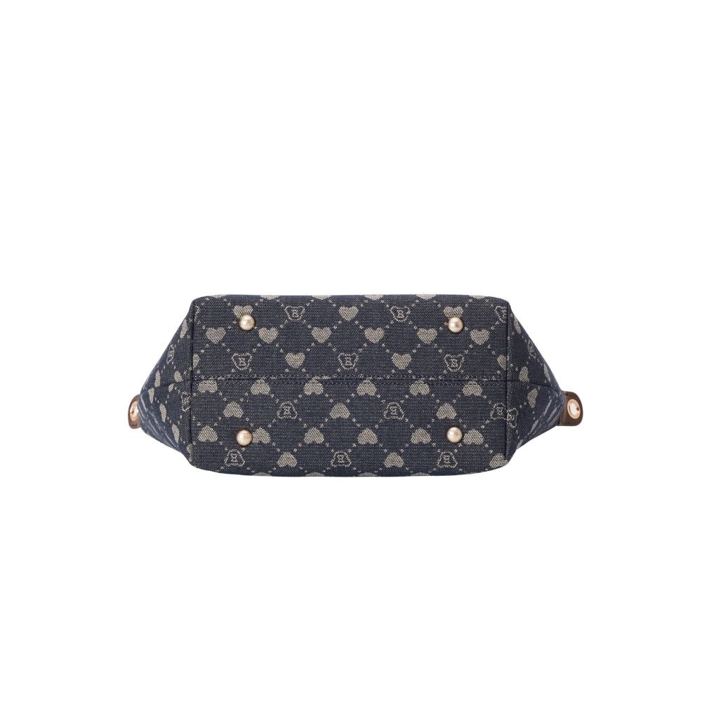B-Loved Bear Denim Blue Grab Handle Handbag