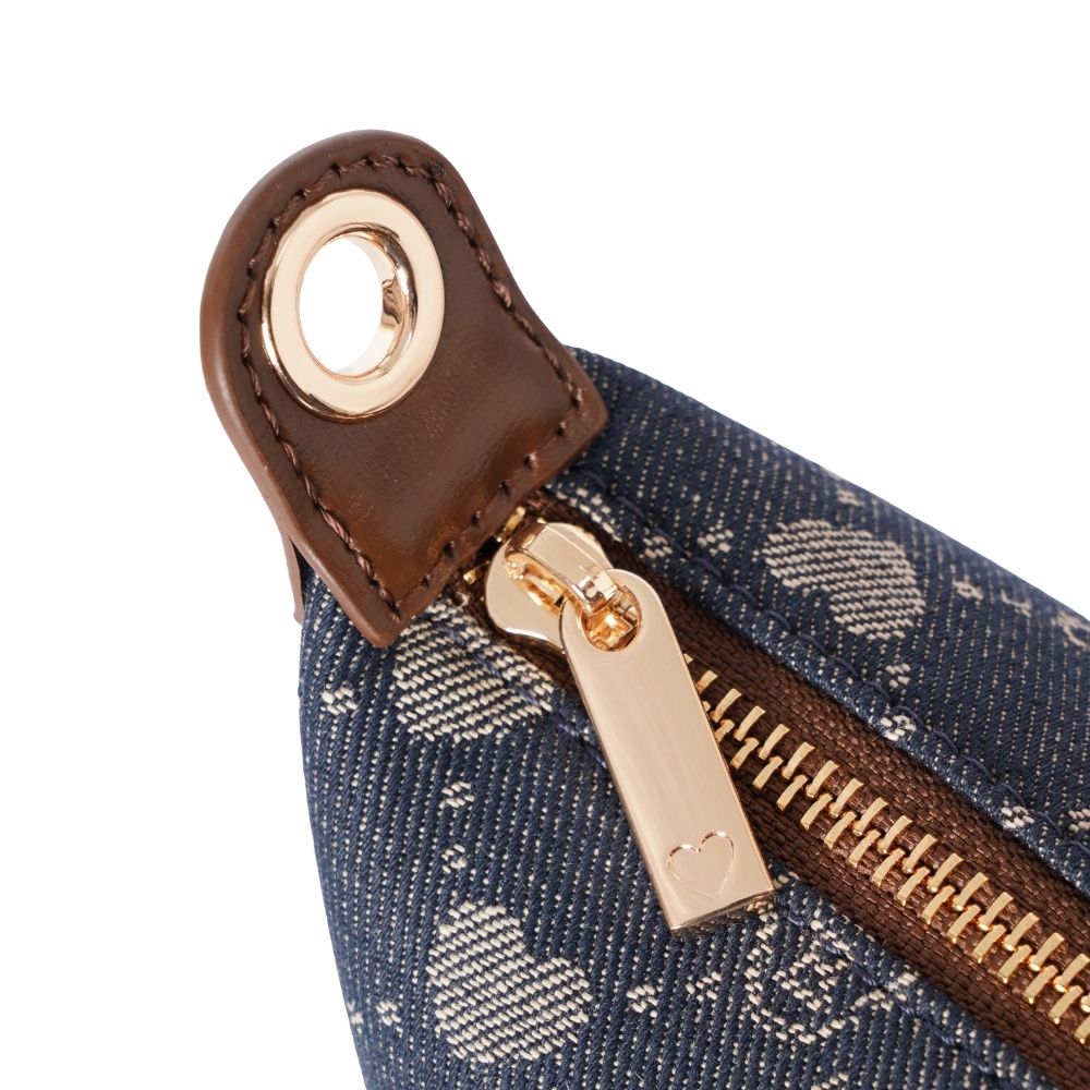 B-Loved Bear Denim Blue Grab Handle Handbag
