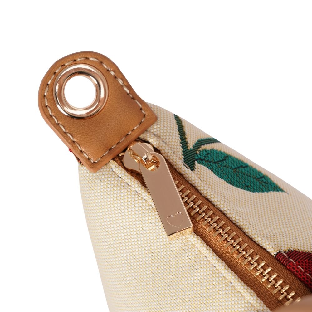 Cherry Cream Grab Handle Handbag