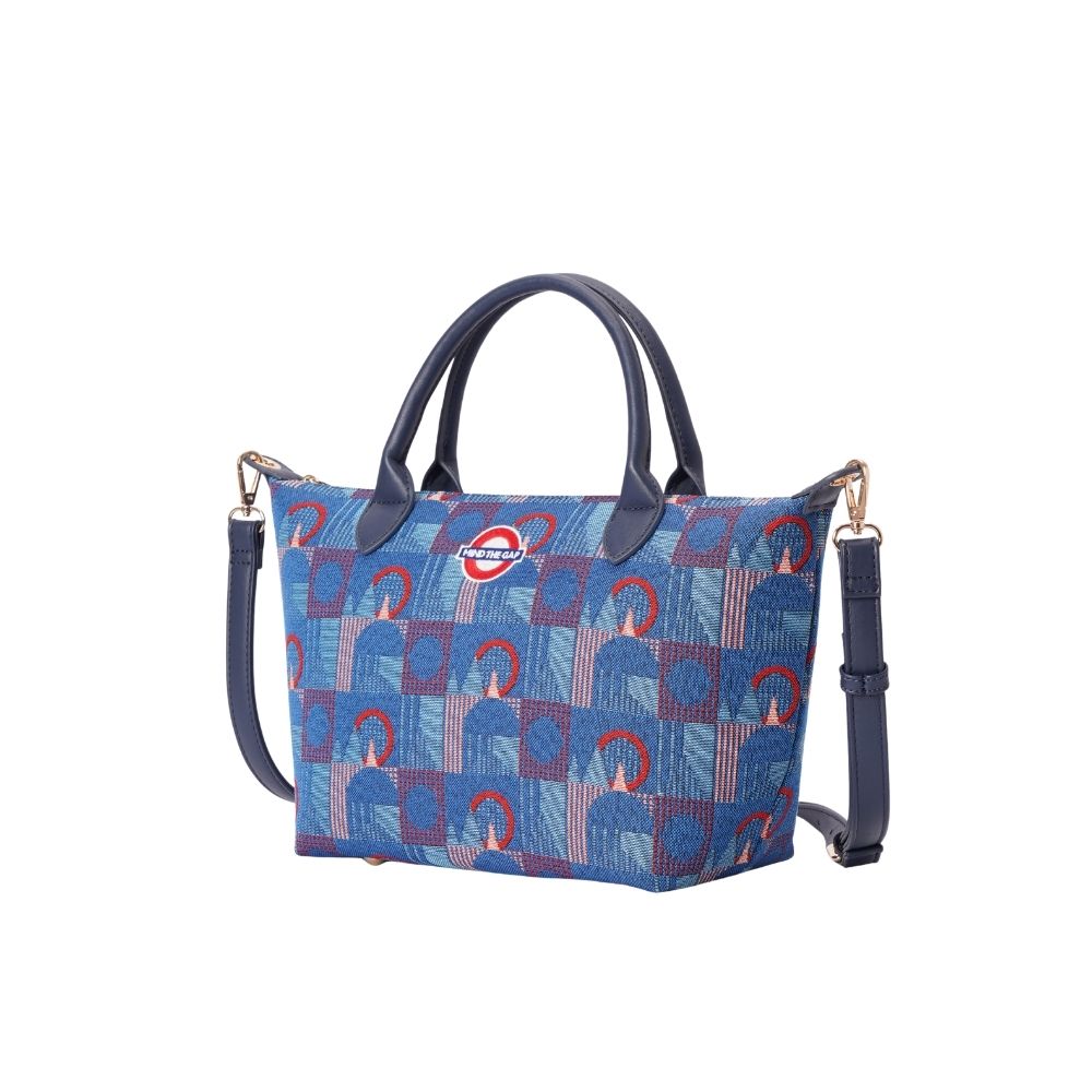 TfL Piccadilly Moquette Mind the Gap Grab Handle Handbag