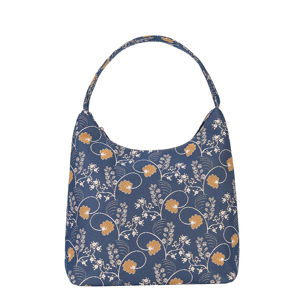 Jane Austen Blue Hobo Handbag Shoulder Bag