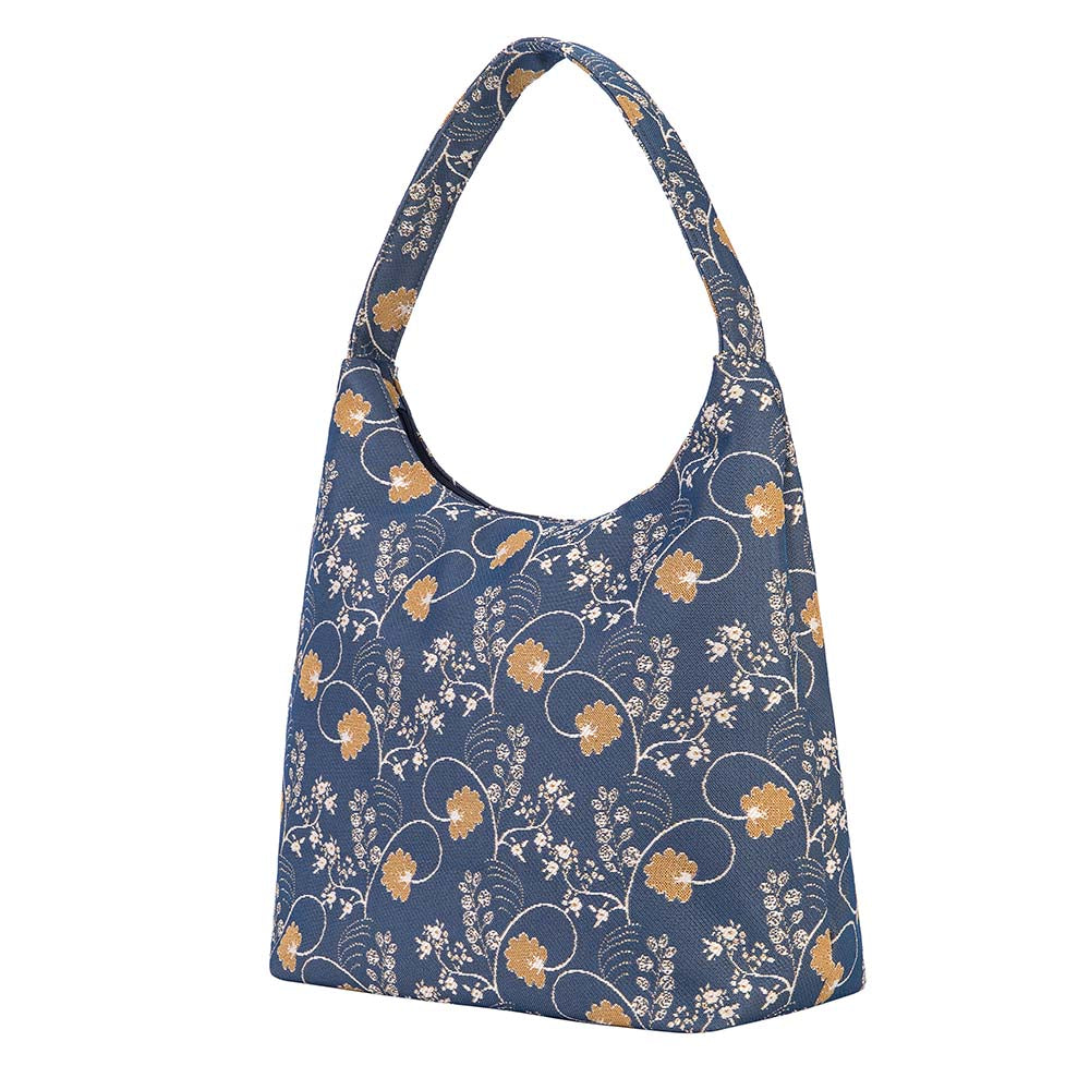 Jane Austen Blue Hobo Handbag Shoulder Bag