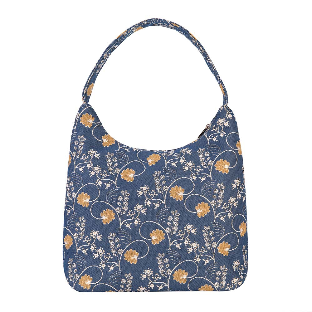 Jane Austen Blue Hobo Handbag Shoulder Bag