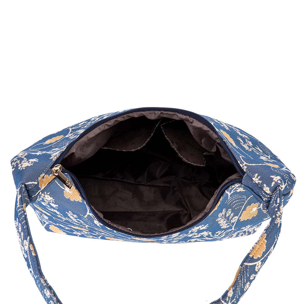 Jane Austen Blue Hobo Handbag Shoulder Bag