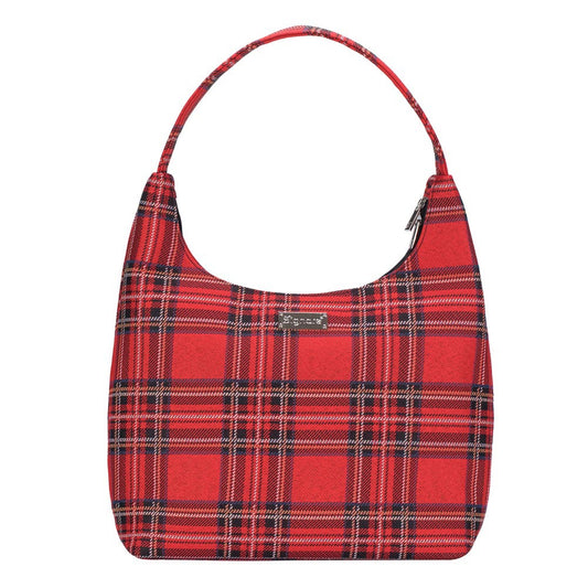 Royal Stewart Tartan Red Hobo Handbag Shoulder Bag