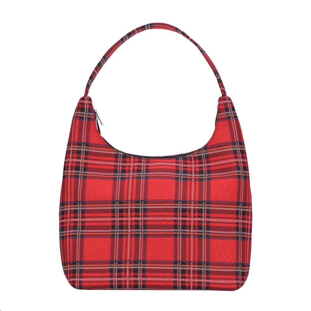 Royal Stewart Tartan Red Hobo Handbag Shoulder Bag