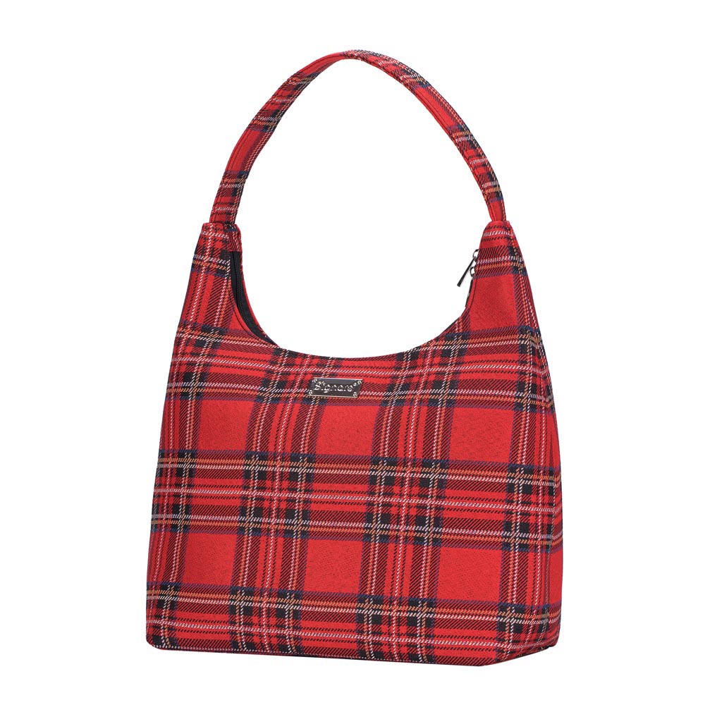 Royal Stewart Tartan Red Hobo Handbag Shoulder Bag