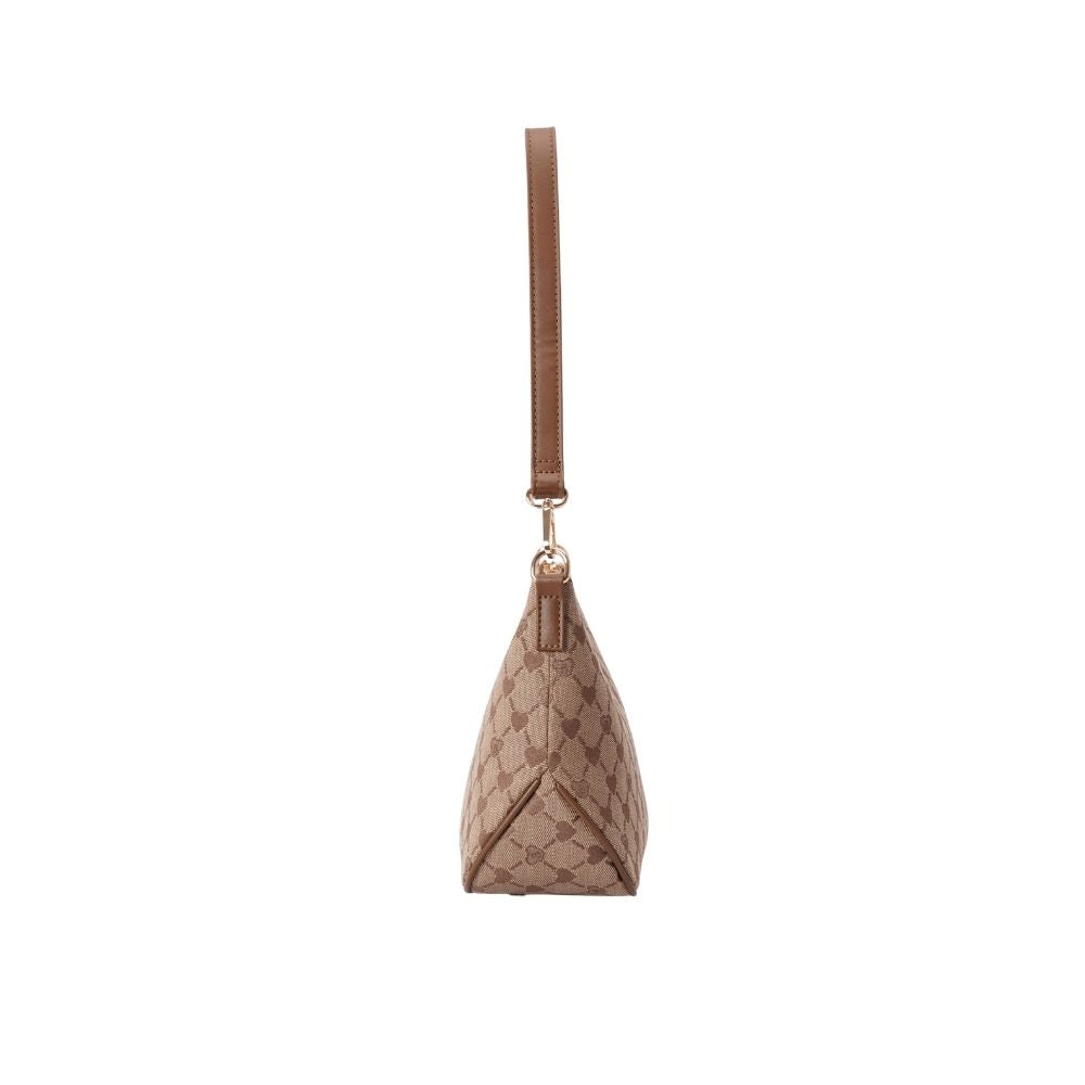 B-Loved Bear Beige Moon-Shaped Underarm Handbag