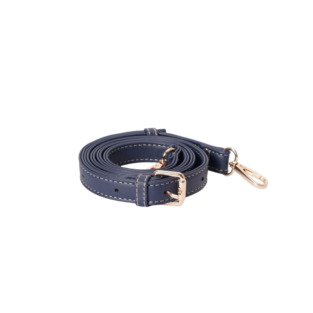 Cherry Denim Blue Moon-Shaped Underarm Handbag