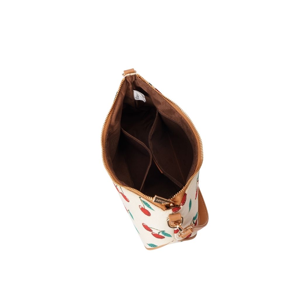 Cherry Cream Moon-Shaped Underarm Handbag