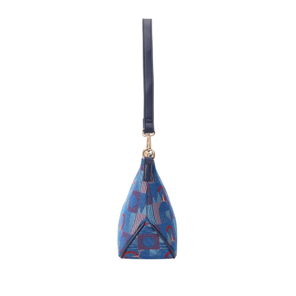 TfL Piccadilly Moquette Mind the Gap Moon-Shaped Underarm Handbag