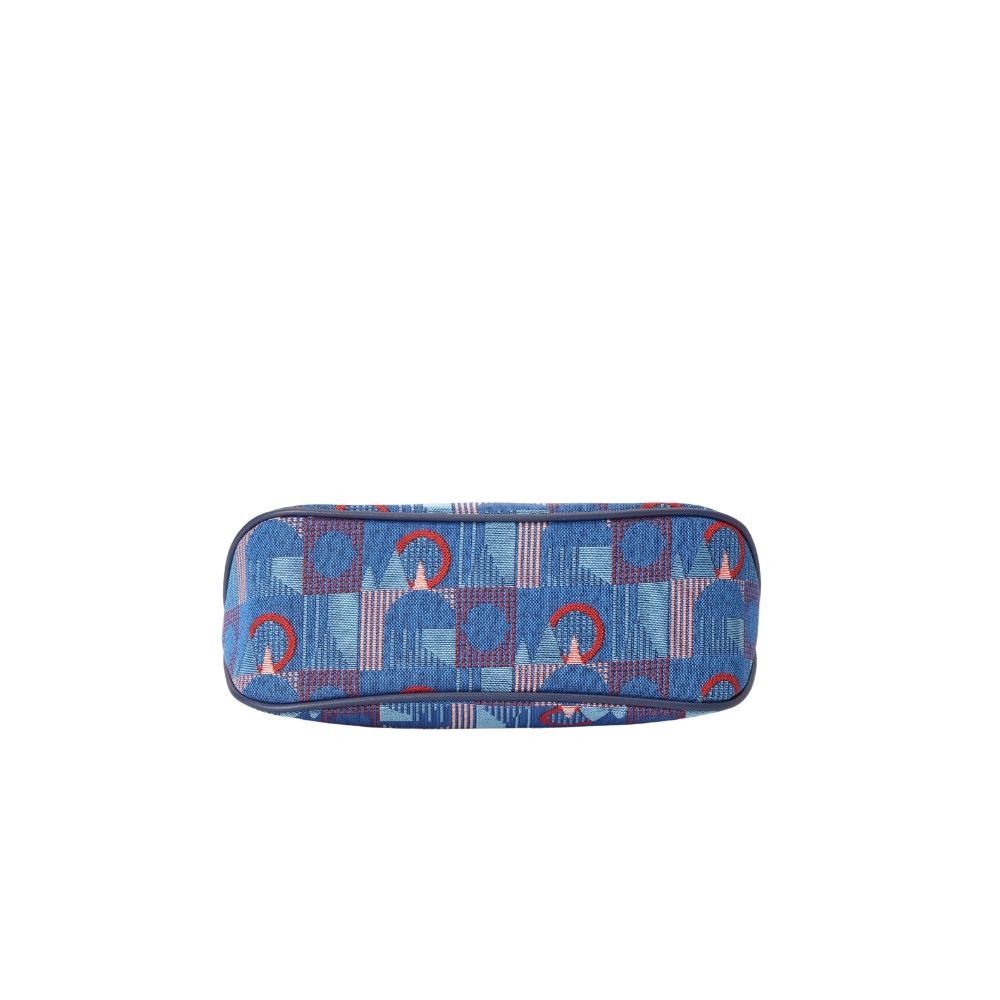 TfL Piccadilly Moquette Mind the Gap Moon-Shaped Underarm Handbag