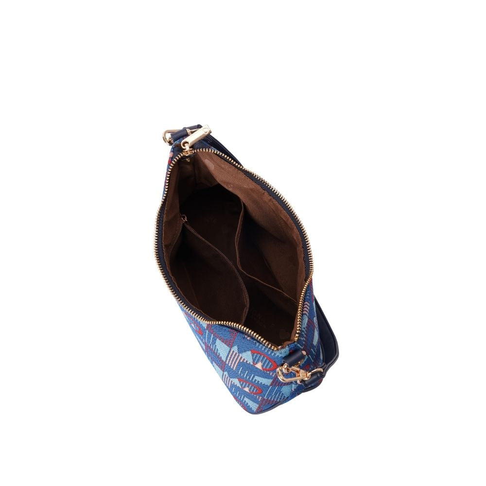 TfL Piccadilly Moquette Mind the Gap Moon-Shaped Underarm Handbag