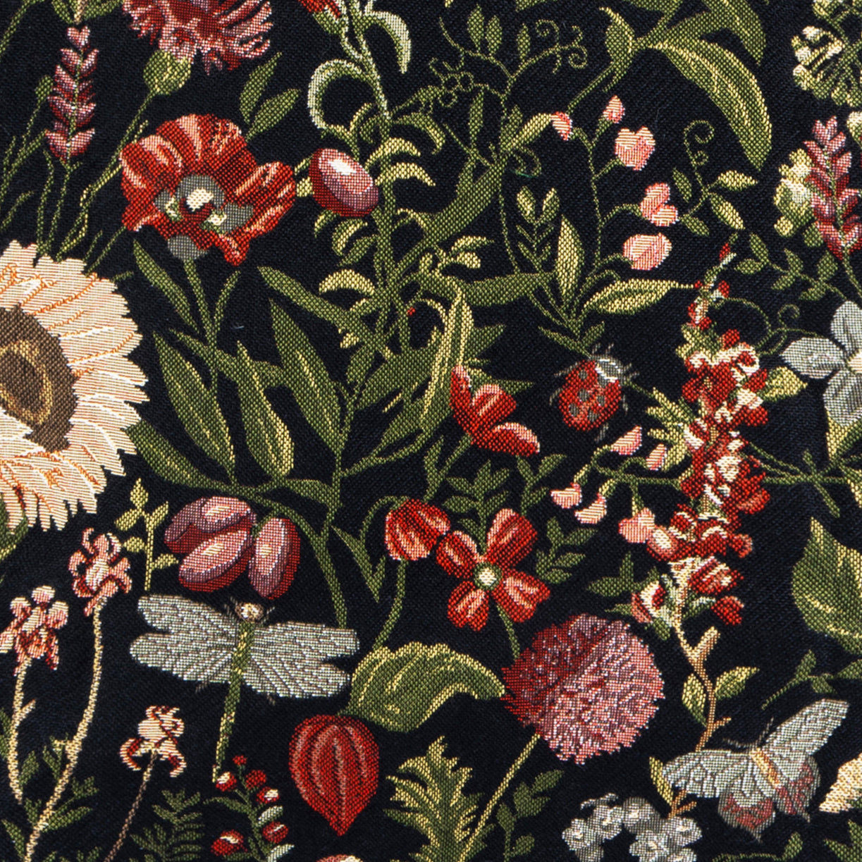 Morning Garden Black Smart Bag