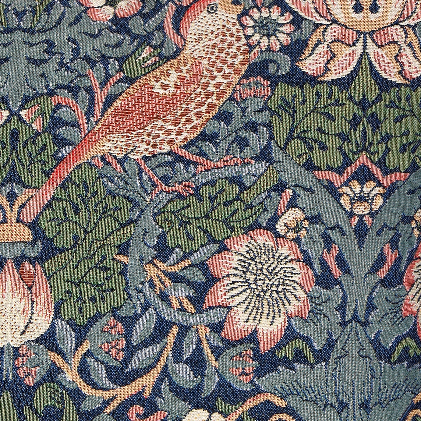 William Morris Strawberry Thief Blue Smart Bag