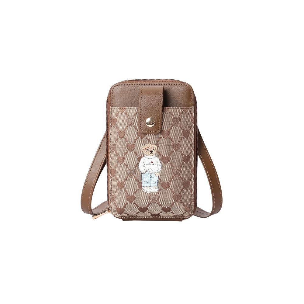 B-Loved Bear Beige Smart Phone Crossbody Bag