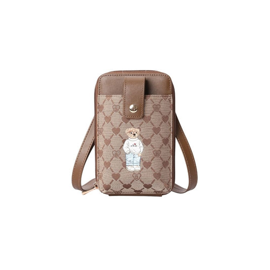 B-Loved Bear Beige Smart Phone Crossbody Bag