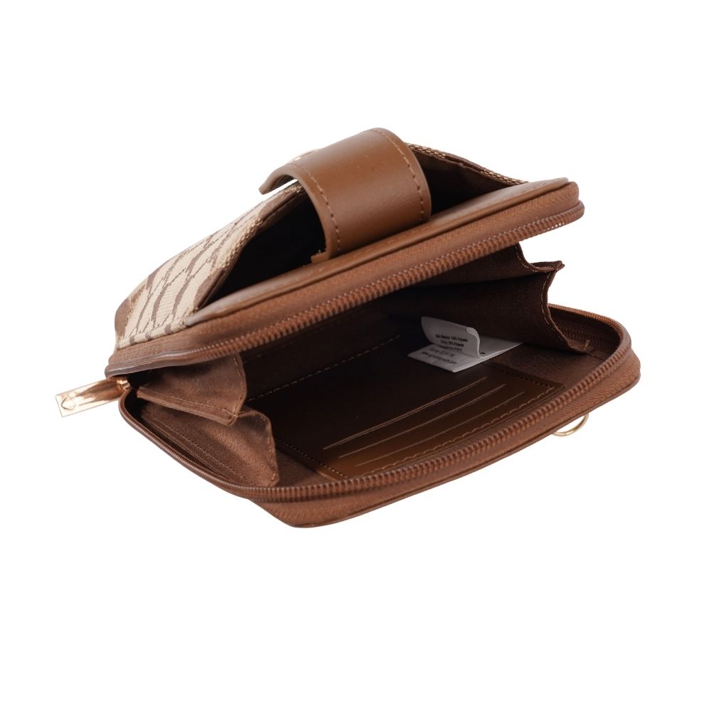 B-Loved Bear Beige Smart Phone Crossbody Bag