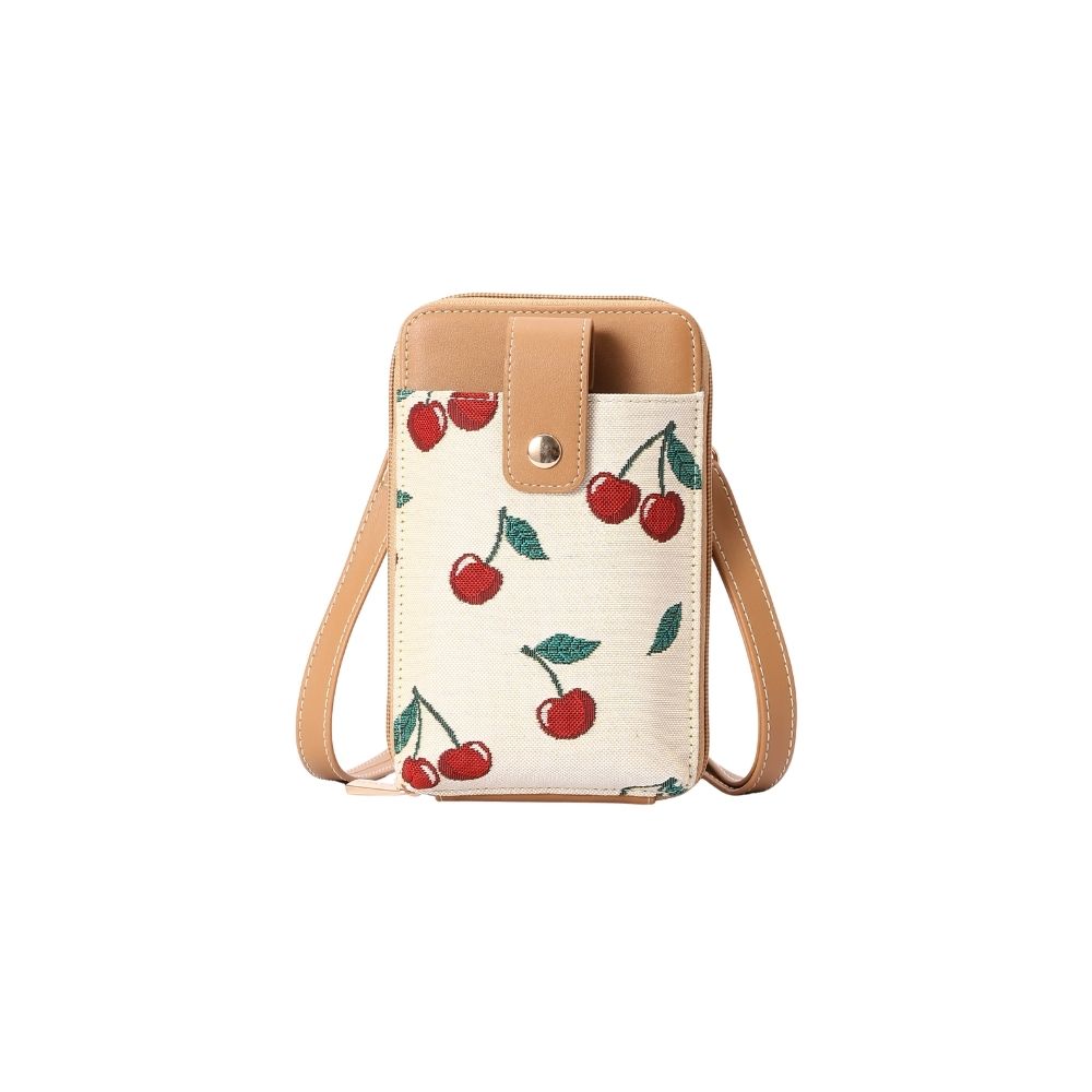 Cherry Cream Smart Phone Crossbody Bag