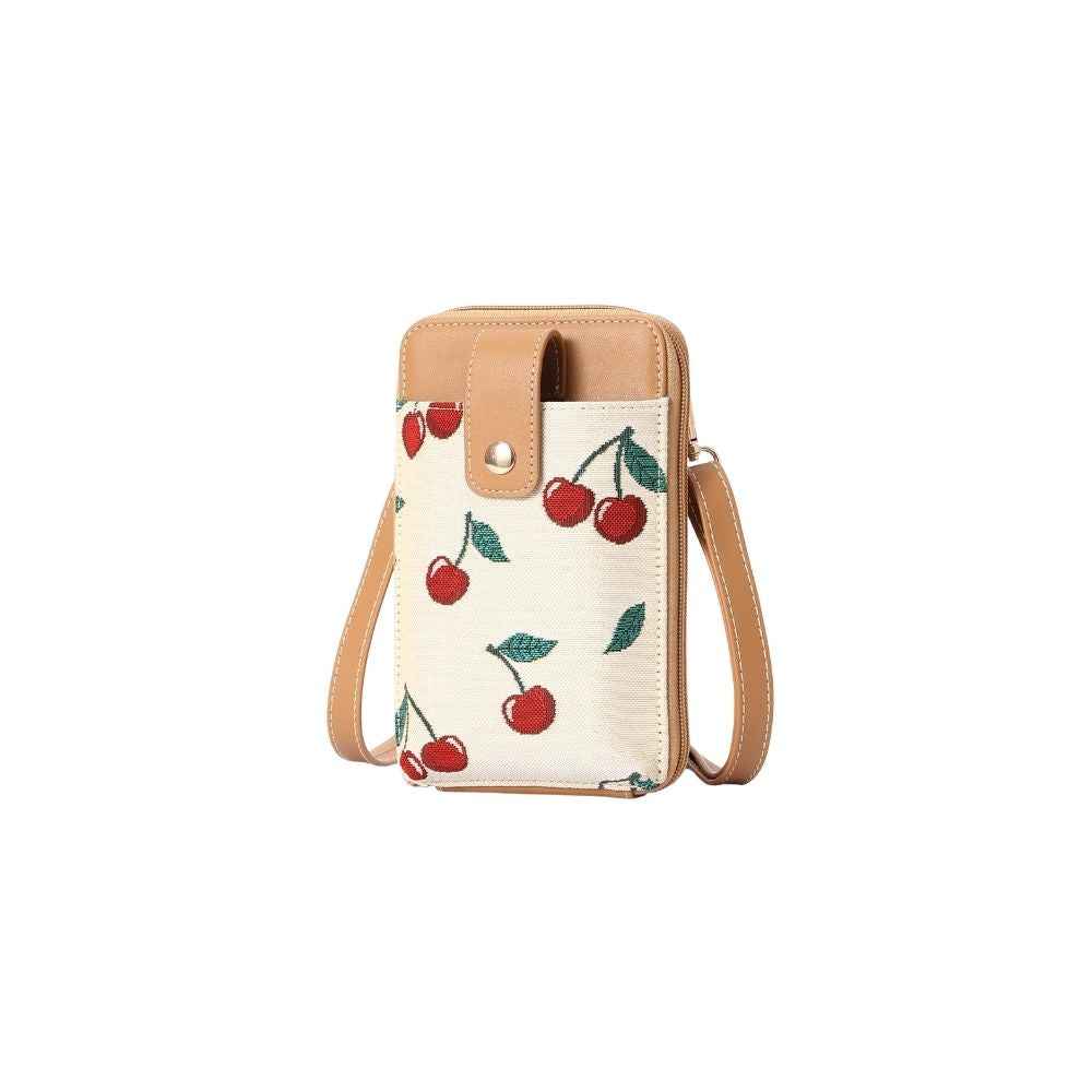 Cherry Cream Smart Phone Crossbody Bag