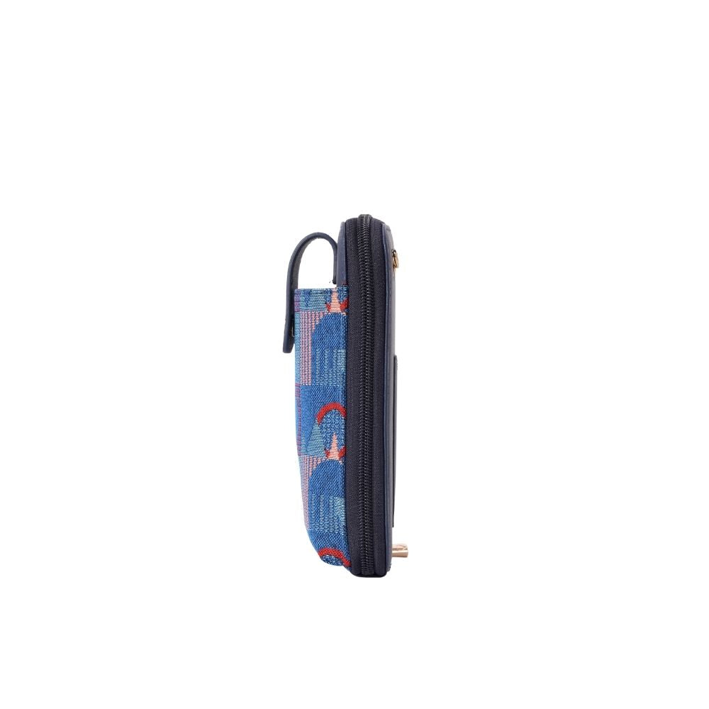 TfL Piccadilly Moquette Mind the Gap Smart Phone Crossbody Bag