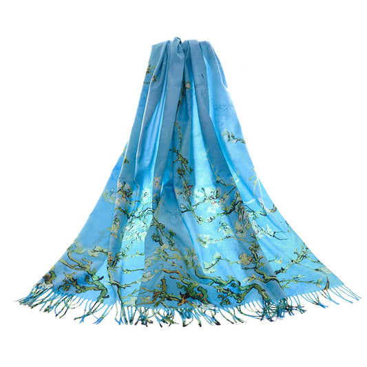 Van Gogh Almond Blossom Blue Art Pashmina