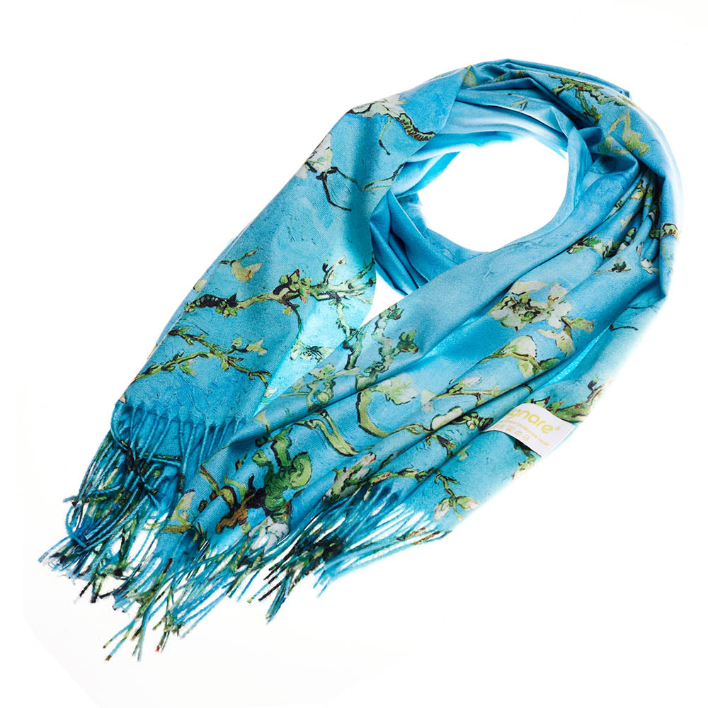 Van Gogh Almond Blossom Blue Art Pashmina