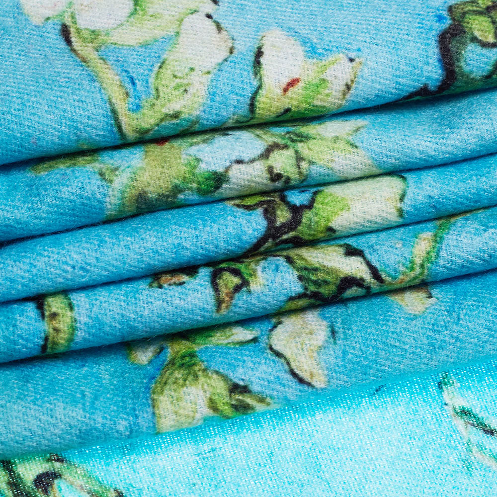 Van Gogh Almond Blossom Blue Art Pashmina