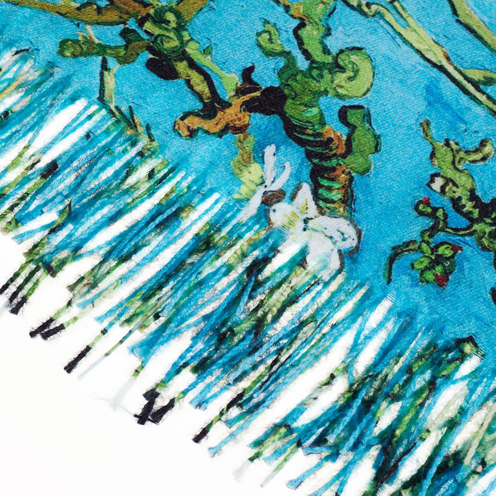 Van Gogh Almond Blossom Blue Art Pashmina